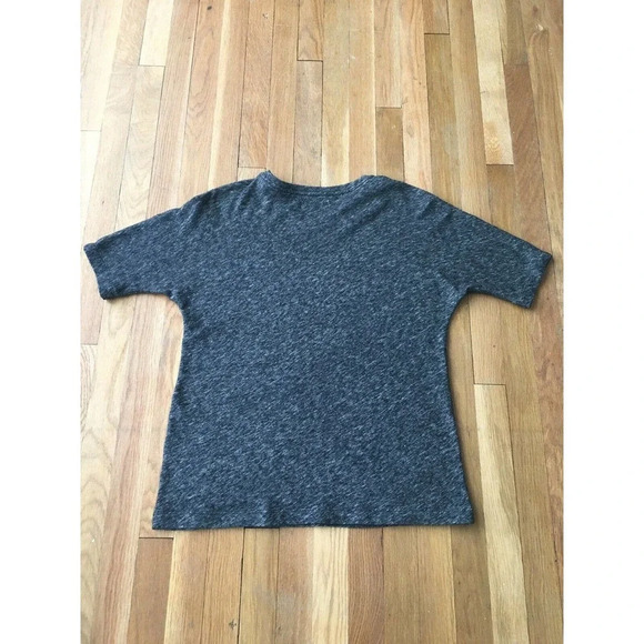 Everlane Pullover Short Sleeve Heathered Gray S - Picture 2 of 7